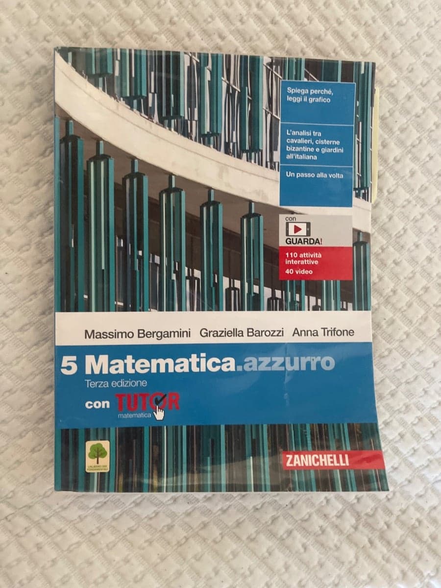MATEMATICA.AZZURRO 3ED. - VOL. 5 CON TUTOR (LDM) - foto 1
