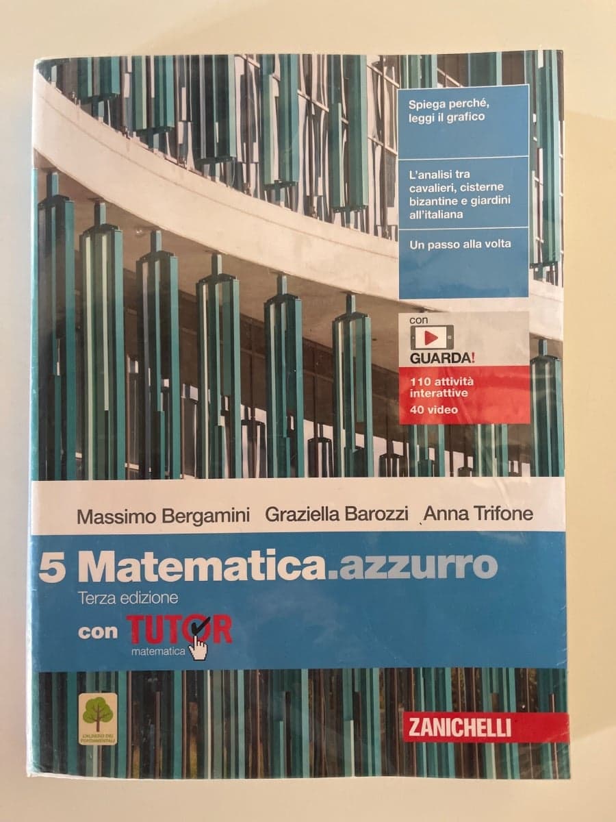 MATEMATICA.AZZURRO 3ED. - VOL. 5 CON TUTOR (LDM) - foto 1