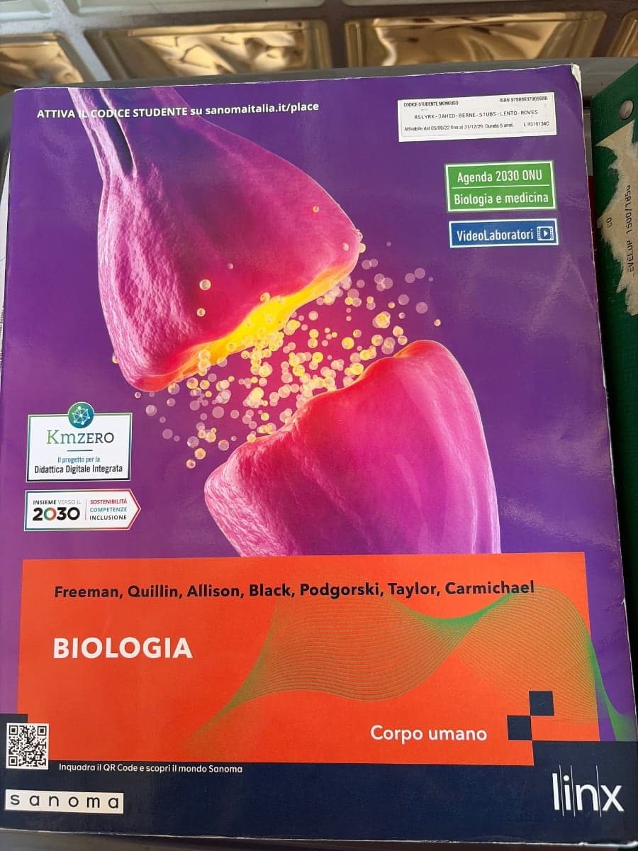 BIOLOGIA - SECONDO BIENNIO - CORPO UMANO - foto 1