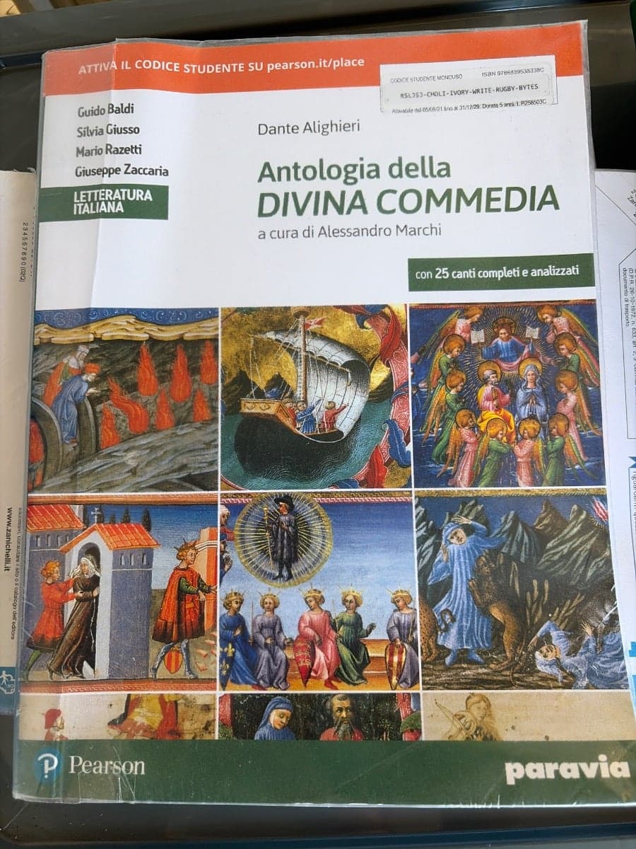 QUALCOSA CHE SORPRENDE 1 CON ANTOLOGIA DELLA DIVINA COMMEDIA CON 25 CANTI - foto 1