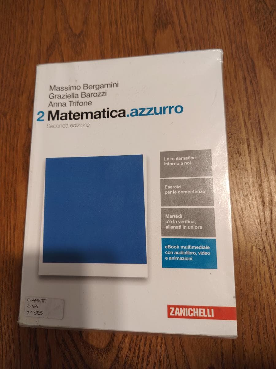 MATEMATICA.AZZURRO 2ED. - VOLUME 2 (LDM) - foto 1