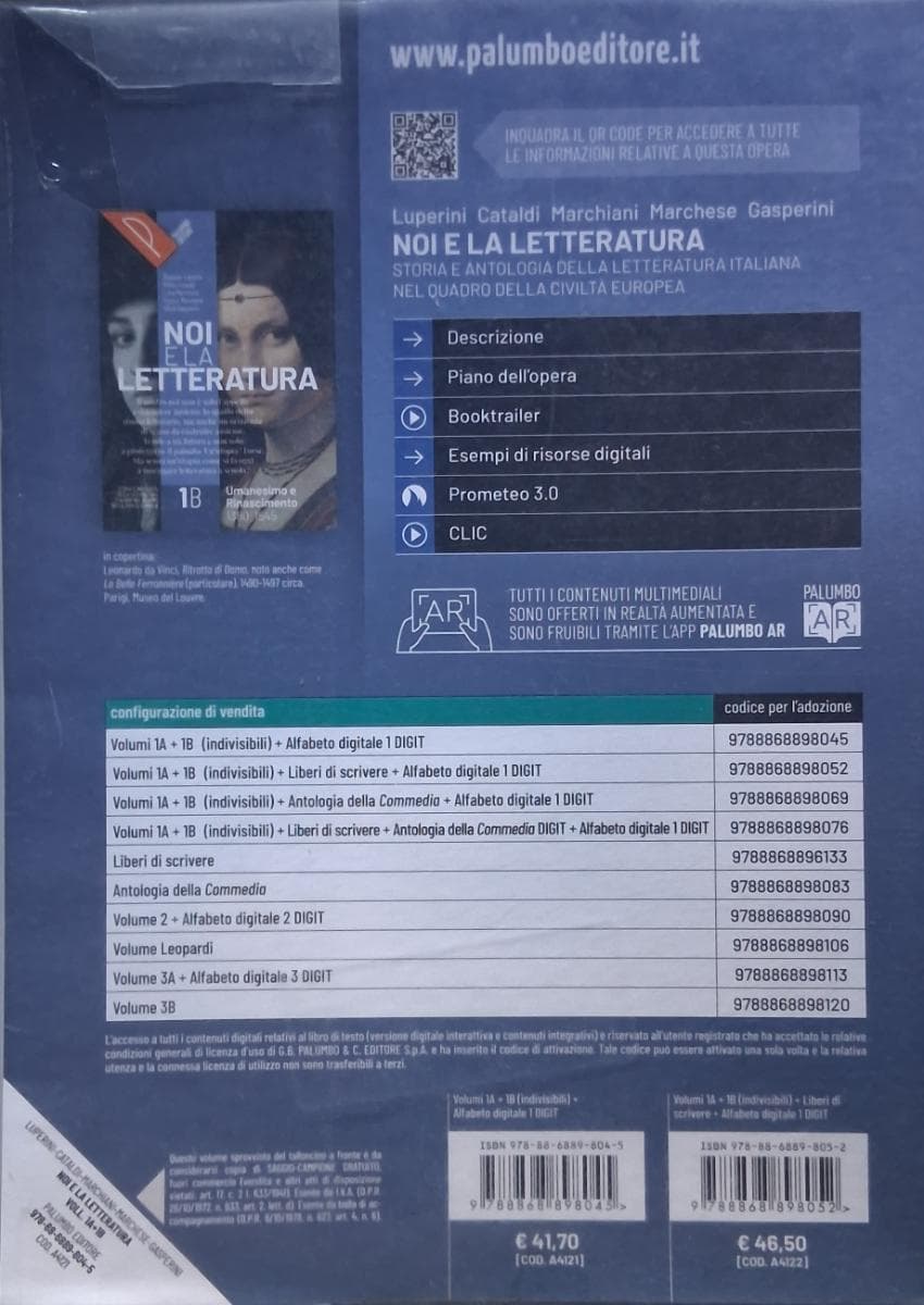 NOI E LA LETTERATURA VOL. 1A/B - foto 2