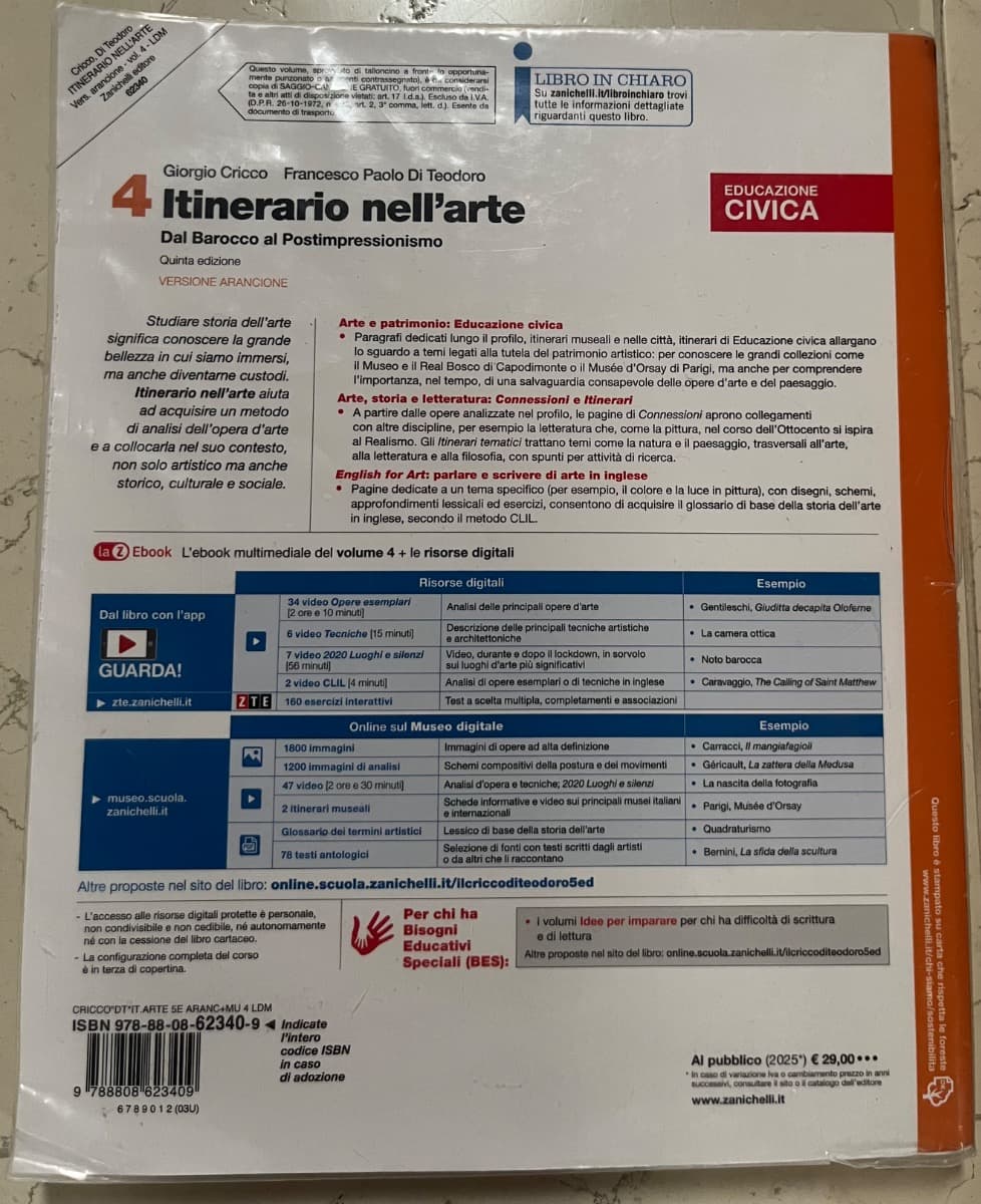 ITINERARIO NELL'ARTE VERSIONE ARANCIONE 5ED - VOLUME 4 (LDM) - foto 2